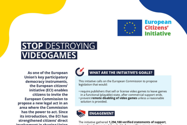 Stop Destroying Videogames - factsheet - thumbnail