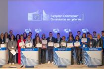 Photo of the three winning teams